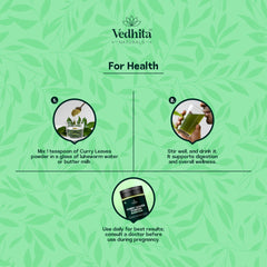 Vedhita Curry Leaves Powder - 100% Pure & Natural