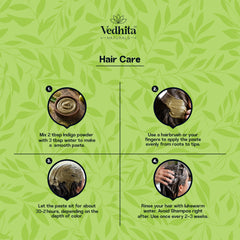 Vedhita Indigo Powder (Indigofera Tinctoria) - 100% Pure & Natural