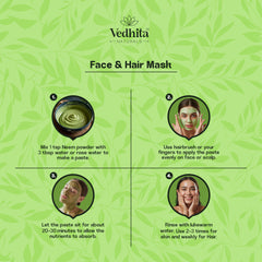 Vedhita Neem Leaf Powder - 100% Pure & Natural