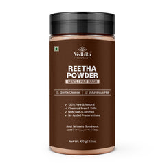 Vedhita Reetha (Soapnut) Powder - 100% Pure & Natural