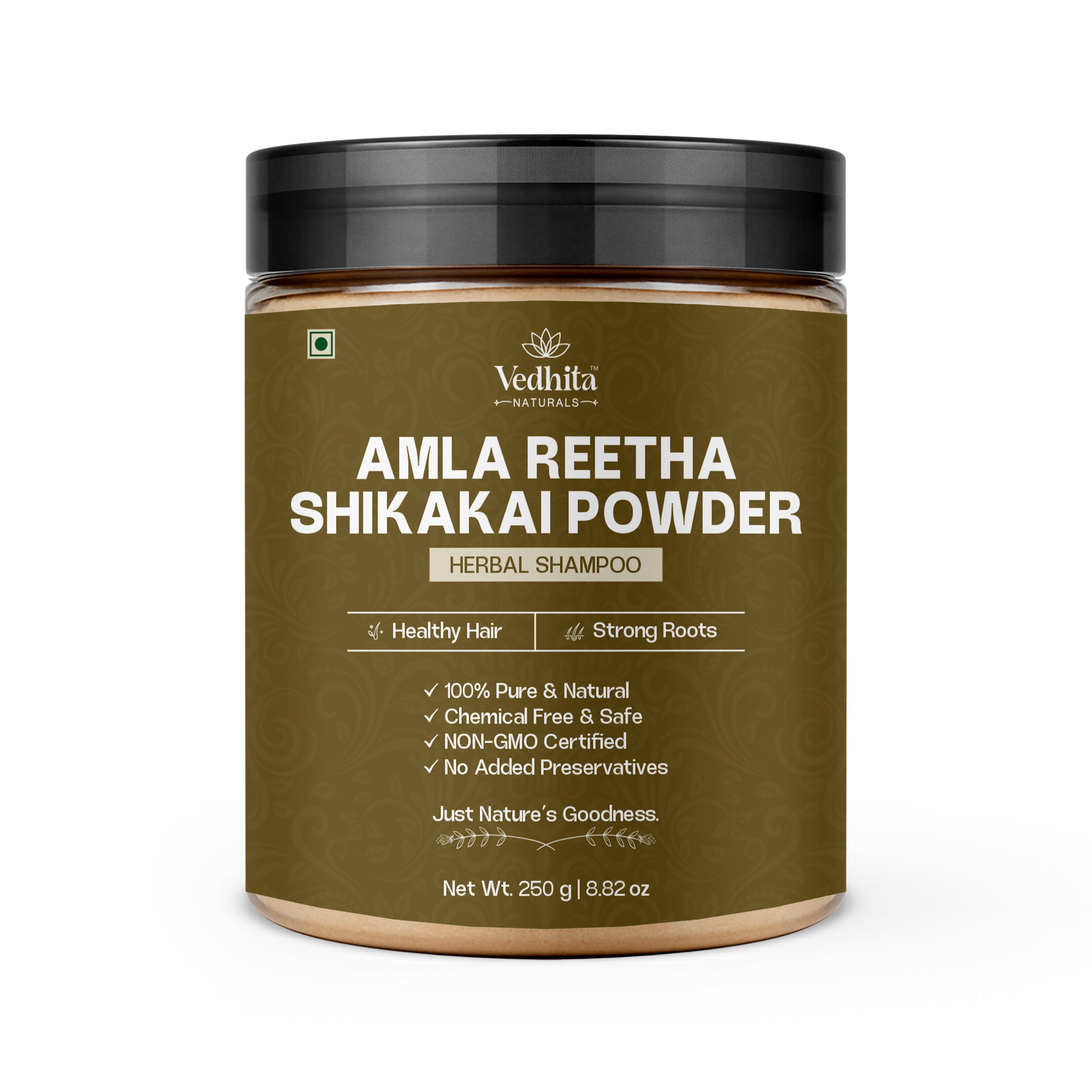 Vedhita Amla Reetha Shikakai Powder (ARS) - 100% Pure & Natural