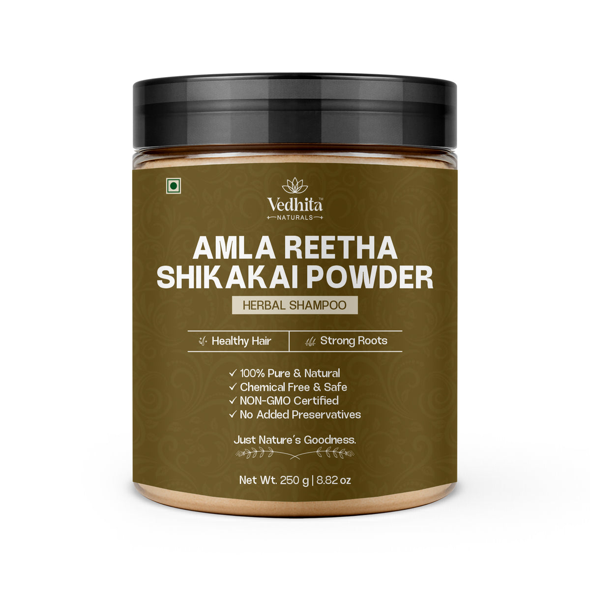 Vedhita Amla Reetha Shikakai Powder (ARS) - 100% Pure & Natural