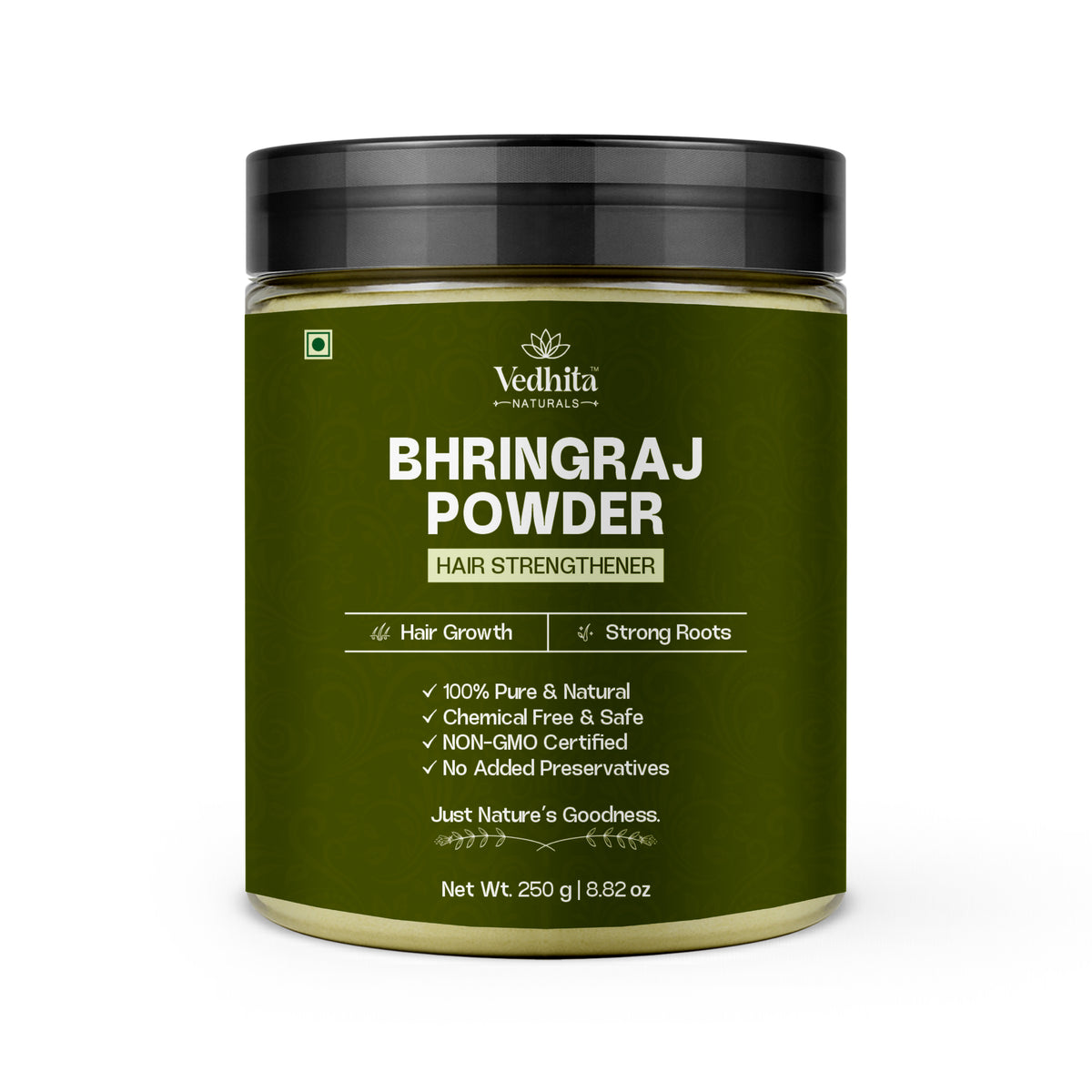 Vedhita Bhringraj Powder (False Daisy) - 100% Pure & Natural