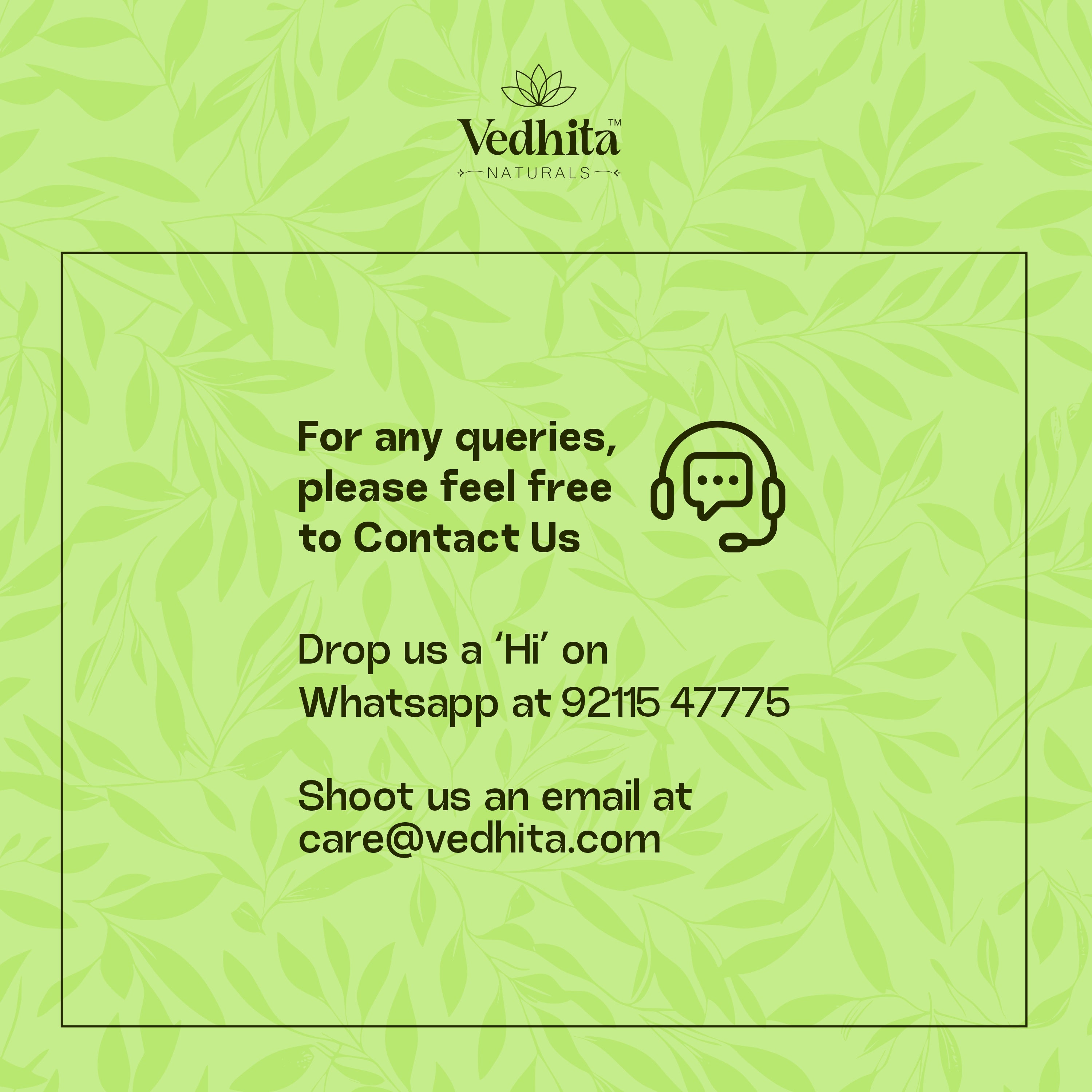 Vedhita Bhringraj Powder (False Daisy) - 100% Pure & Natural