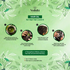 Vedhita Bhringraj Powder for Hair Growth (200+50g Extra)