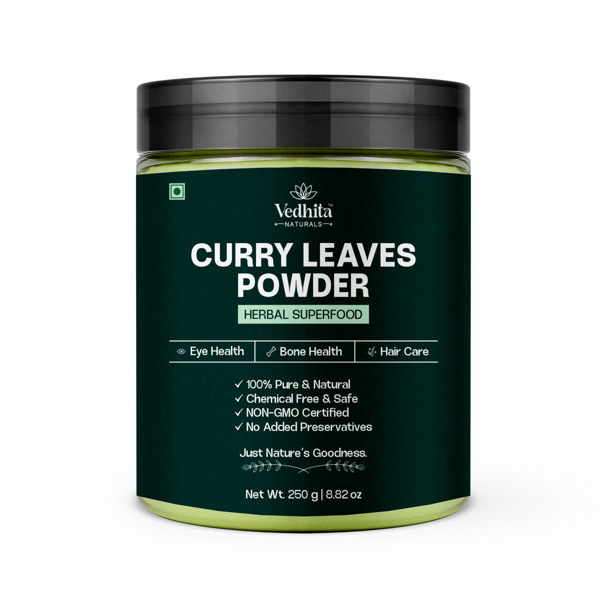 Vedhita Curry Leaves Powder - 100% Pure & Natural