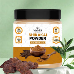 Vedhita Naturals 100% Pure Shikakai Powder for Hair | 100% Pure and Natural | Hair Nourishment & Scalp Care (200g + 50g Extra)