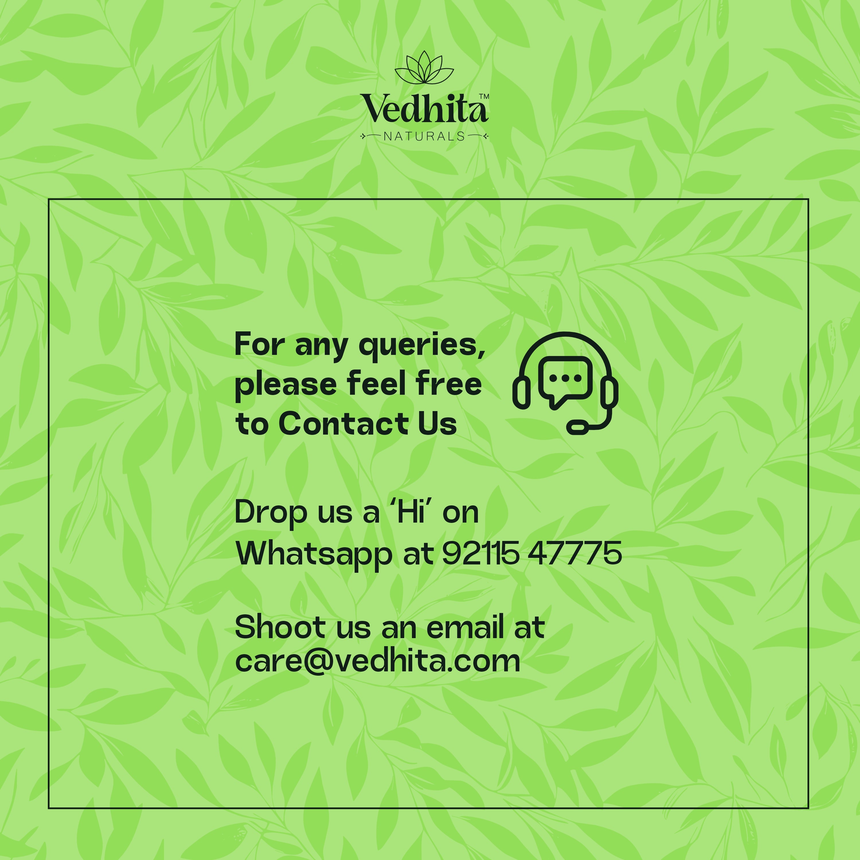 Vedhita Henna Powder (Lawsonia Inermis) - 100% Pure & Natural