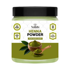 Vedhita Naturals Henna Powder – Herbal Hair Conditioner & Natural Color Enhancer | 100% Pure and Natural (200g + 50g Extra)