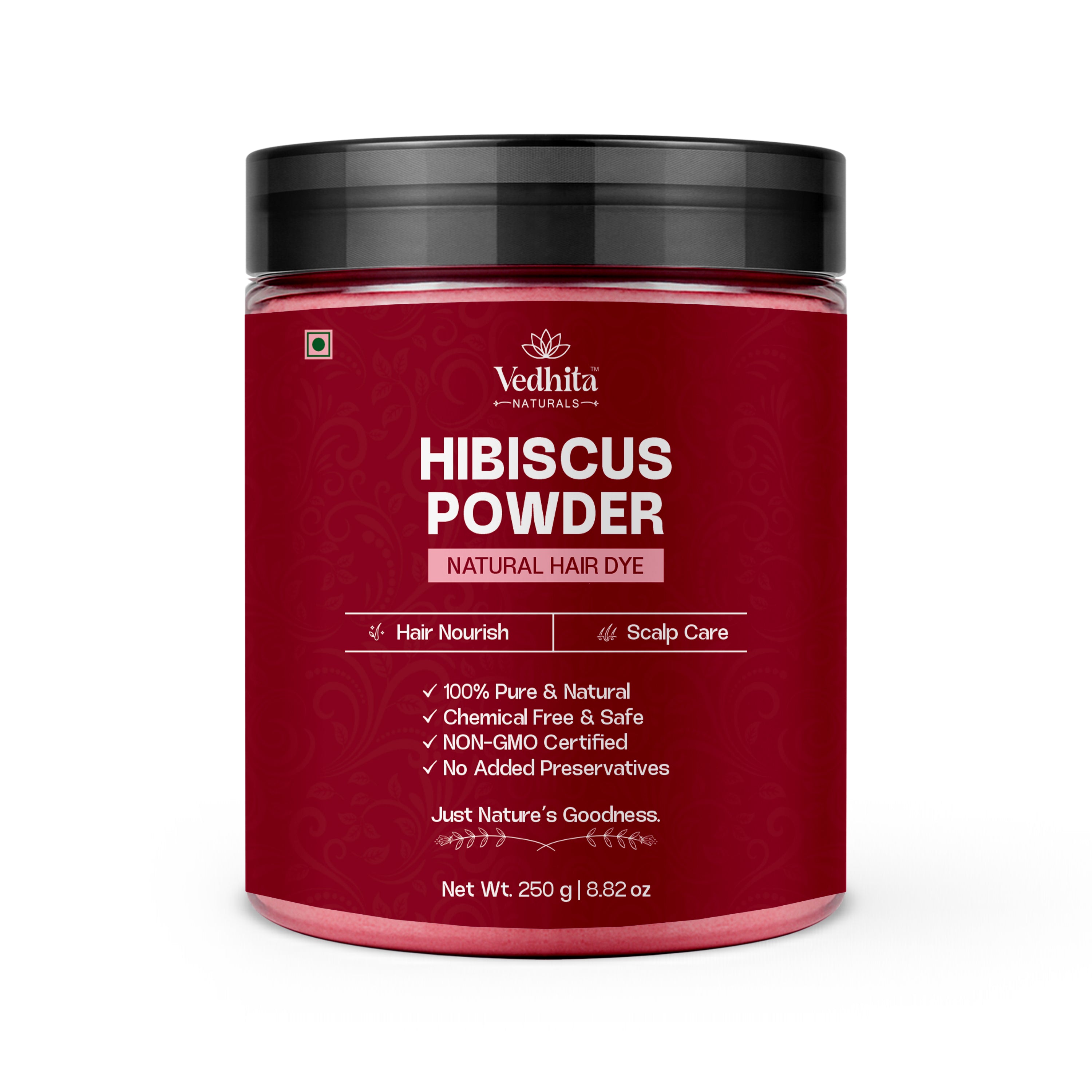 Vedhita Hibiscus Powder - 100% Pure & Natural