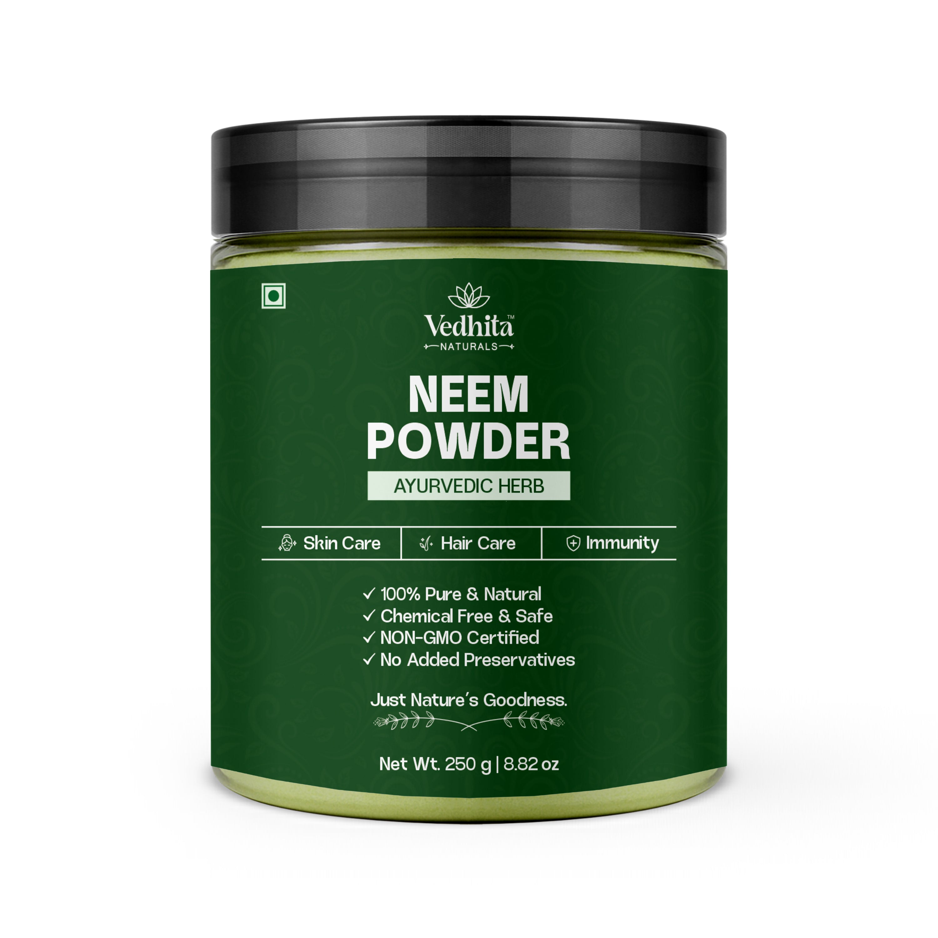Vedhita Neem Leaf Powder - 100% Pure & Natural
