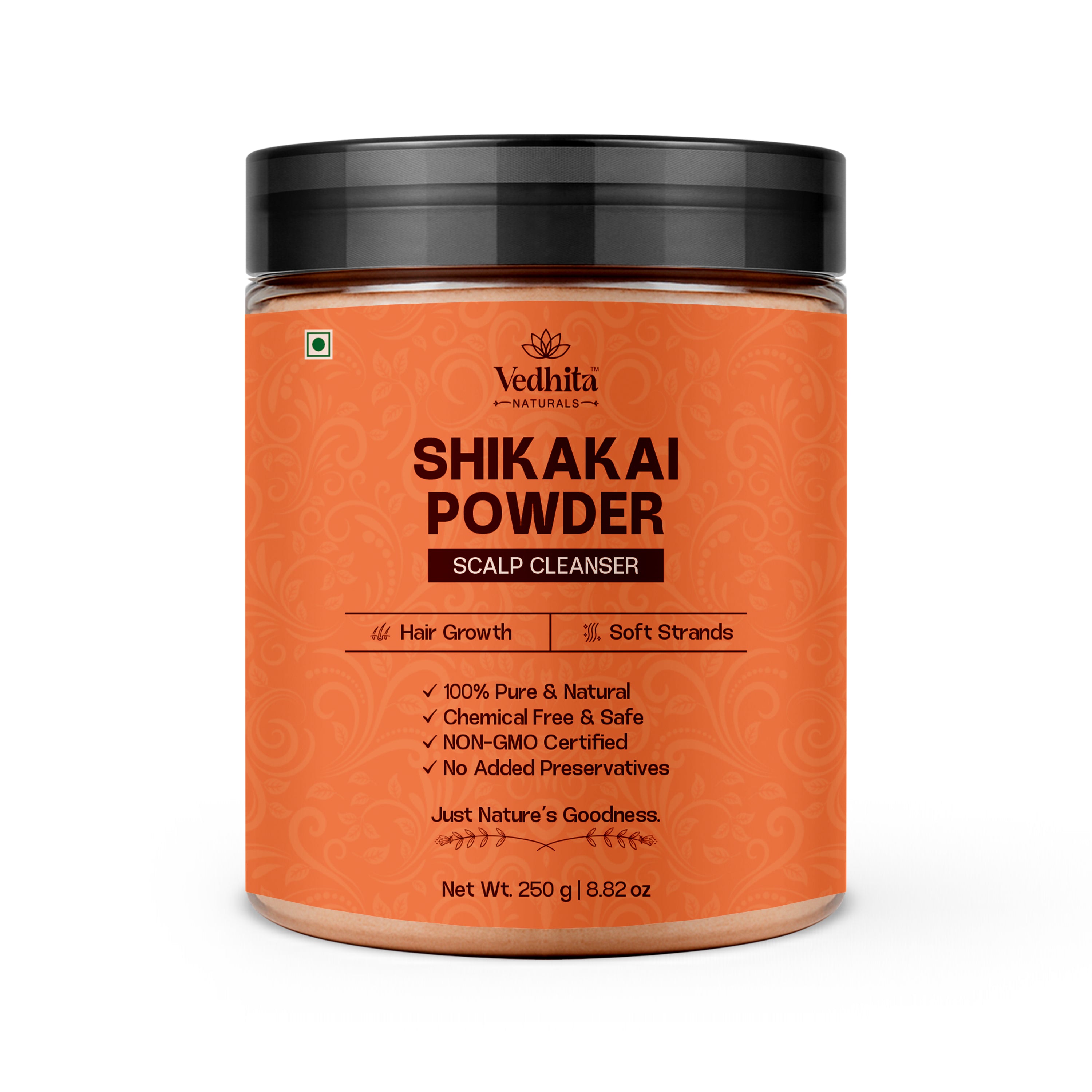 Vedhita Shikakai Powder - 100% Pure & Natural  | Herbal Hair Care