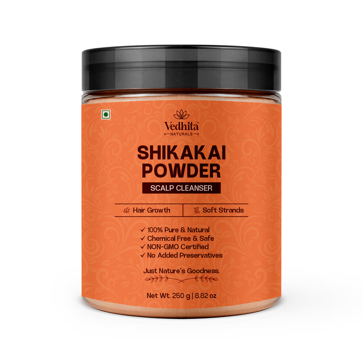Vedhita Shikakai Powder - 100% Pure & Natural  | Herbal Hair Care