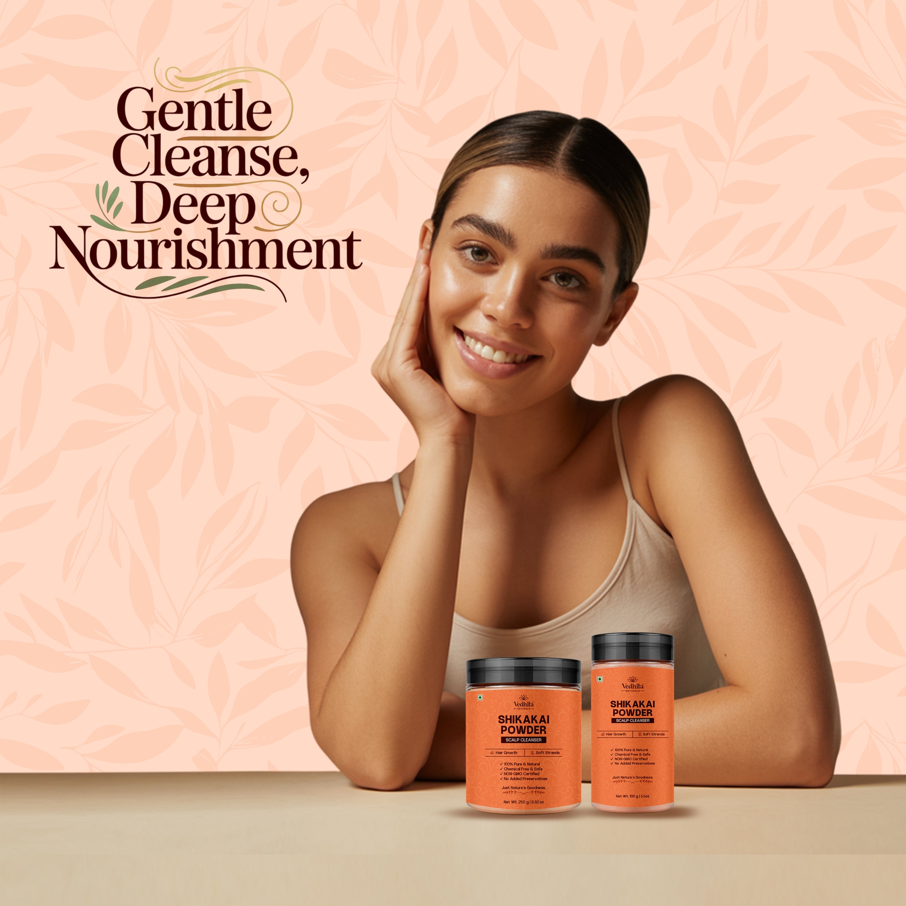Vedhita Shikakai Powder - 100% Pure & Natural  | Herbal Hair Care