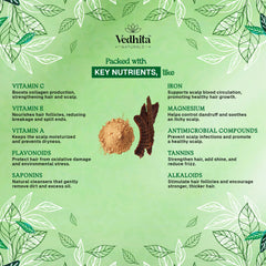 Vedhita Naturals 100% Pure Shikakai Powder for Hair | 100% Pure and Natural | Hair Nourishment & Scalp Care (200g + 50g Extra)