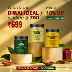 Diwali Skin Care Powder Kit (Multani Mitti, Neem, Kastoori Haldi) - 100% Pure & Natural